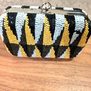 Zara beaded clutch